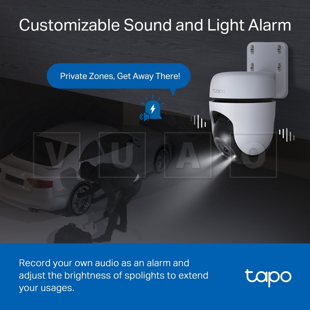 Tapo C510W V1
Cámara inteligente Wi-Fi de vigilancia 360º