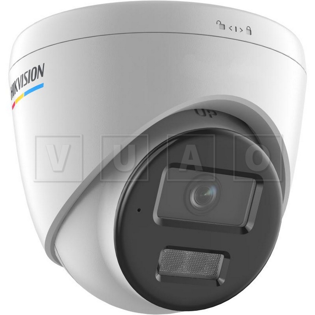 Hikvision DS-2CD1347G2H-LIU Cámara de red de torreta fija ColorVu de 4 MP con luz híbrida inteligente