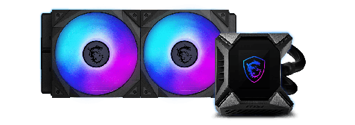 Refrigeracion lïquida para CPUs MSI MPG CORELIQUID K240 V2 / Cantidad de ventiladores: 2 